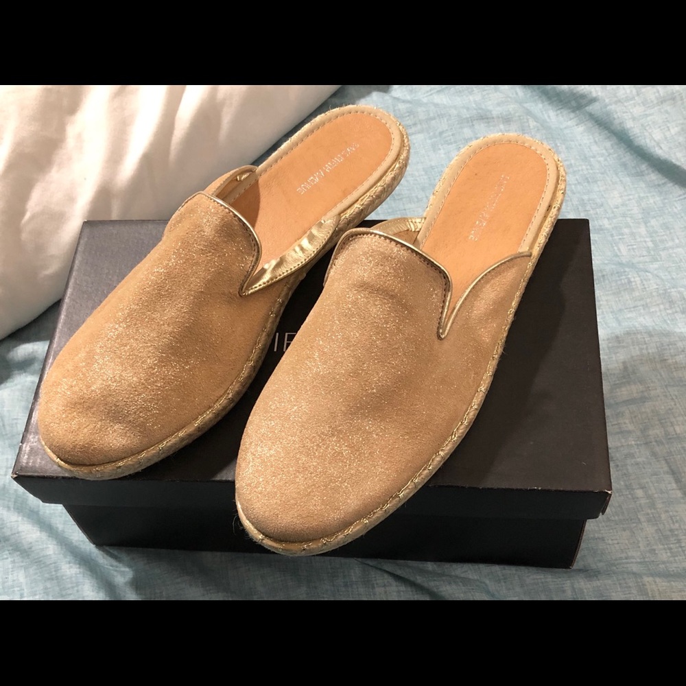 Saks Fifth Avenue Metallic Espadrille Mule